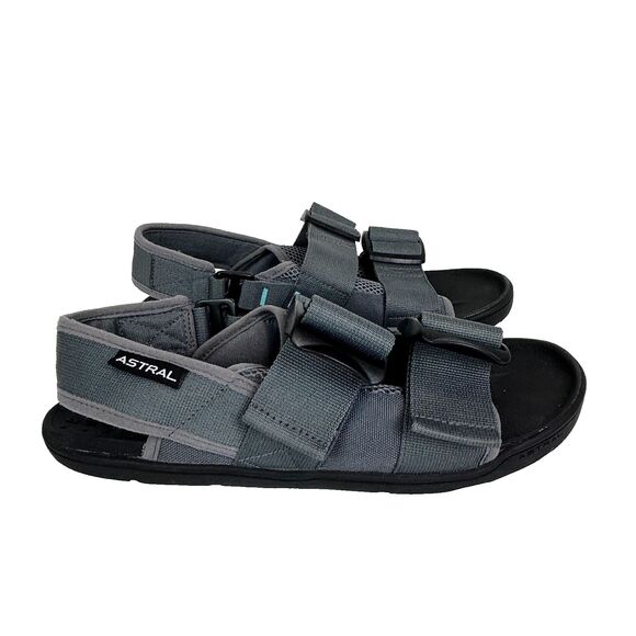 Astral PFD Sandals Storm Gray Water Shoes Kayak Rafting Terrain Outdoor Men's 9 - Picture 1 of 8